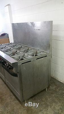 Southbend X460AA 10 Burner 2 Convection Ovens Tested Natural Gas 120 Volt