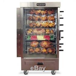 Southwood RG7 35 Chicken Commercial Rotisserie Oven Machine, GAS Spit Skewer
