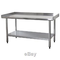 Sportsman Series Upturned Edge Stainless Steel Work Table 24 x 48 Inches