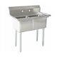 Stainless Steel 2 Compartment Kitchen Sink 29x22