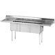 Stainless Steel 3 Compartment Sink 60 X 20 With 2 Drainboards