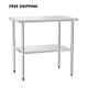 Stainless Steel 30'' × 36'' Commercial Kitchen Equipment Food Prep Table New