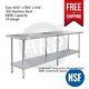 Stainless Steel 84 X 30 Nsf Commercial Kitchen Work Prep Table With Backsplash