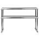 Stainless Steel Adjustable Double Overshelf For Work Table 18x60