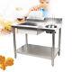 Stainless Steel Commercial Breading Table Manual Prep Station Chicken Fish Fried