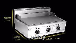 Stainless Steel Commercial Kitchen Countertop Natural Gas Flat Griddle Grill