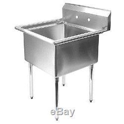 Stainless Steel Commercial Kitchen Utility Sink 30 wide