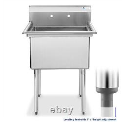 Stainless Steel Commercial Kitchen Utility Sink 30 wide