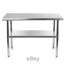 Stainless Steel Commercial Kitchen Work Food Prep Table 30 x 48