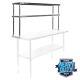 Stainless Steel Commercial Wide Double Overshelf 12 X 60 For Prep Table