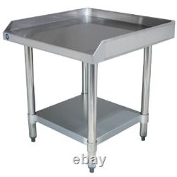 Stainless Steel Equipment Grill Stand Table 24x24 with Casters
