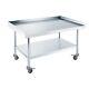 Stainless Steel Equipment Grill Stand Table 24x48 With Casters