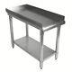 Stainless Steel Equipment Grill Stand Table With Adjustable Undershelf 24x12