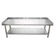 Stainless Steel Equipment Grill Stand Table With Adjustable Undershelf 30x60