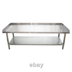 Stainless Steel Equipment Grill Stand Table with Adjustable Undershelf 30x60