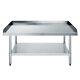 Stainless Steel Equipment Grill Table With Adjustable Undershelf 24x60x35
