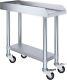 Stainless Steel Equipment Stand Prep Table With Undershelf + Casters 30 X 12