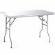 Stainless Steel Folding Work Table 48 L X 24 W 484lbs Capacity Commercial Home