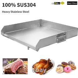 Stainless Steel Heavy Flat Top Griddle Grill for Home Single/Triple Burner Stove