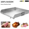 Stainless Steel Heavy Flat Top Griddle Grill For Home Single/triple Burner Stove