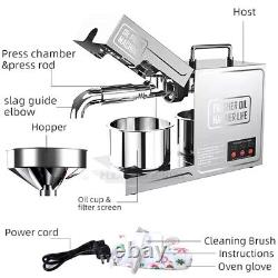 Stainless Steel Household Oil Press Intelligent Automatic 820W Small Oil Presser