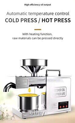 Stainless Steel Household Oil Press Intelligent Automatic 820W Small Oil Presser