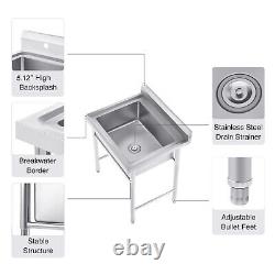 Stainless Steel Kitchen Sink Basin Square Laundry Domestic Commercial Catering