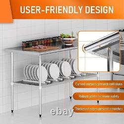 Stainless Steel Kitchen Work Table Commercial Kitchen Restaurant table for Prep