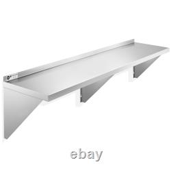 Stainless Steel Shelf, NSF Commercial Restaurant Kitchen Wall Shelves