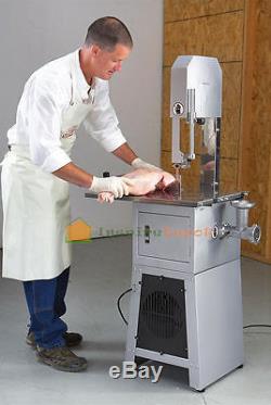 Standing Meat Saw Cutter Cut Band Mincer Grinder Sausage Stuffer Maker UL Listed