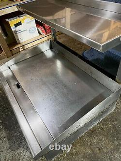 Star Manufacturing 36-Inch Countertop Gas Griddle, with service shelf accessory