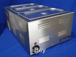 Steam Table Warmer with (3) 1/3 sized pans with covers