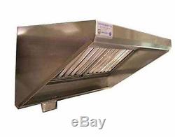 Superior Hoods 5 Ft Stainless Steel Concession Grease Hood NSF NFPA96