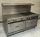 Tri-star 72 Combination Range Double Gas Ovens #4986 36 Griddle Flat Top 6 Hot