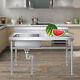 Top Mount Stainless Steel Kitchen Sink 2-hole 16 Gauge Drain 1 Compartment