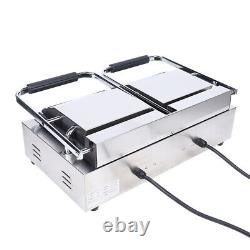 USED! Commercial Electric Dual Sandwich Maker Food Grill Press Griddle Panini