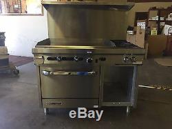 Used Southbend S48AC-3TL Gas Range, 48, 2 Burners, 36 Griddle
