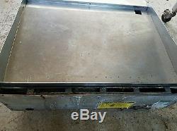 Used WOLF 36in Stainless steel commercial Flat Top Gas Griddle 3 zone! ASA36