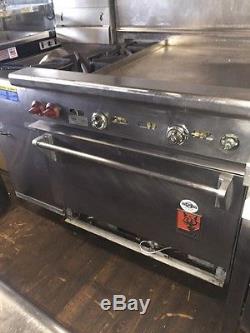 Used Wolf Commercial Range 2 Burner With 24 Griddle