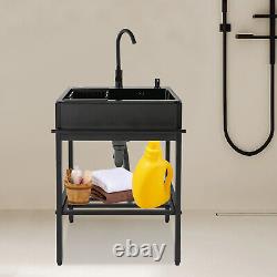 Utility Kitchen Sink Free-standing Stainless Steel Commercial Restaurant Sink US