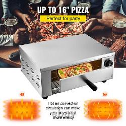 VEVOR 12'' Electric Pizza Oven Countertop Pizza Oven Commerical Baker Stainless