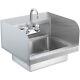 Vevor 14 Nsf Wall Mount Hand Wash Sink Commercial Restaurant Stainless Steel