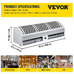 VEVOR 40 Commercial Air Curtain 1667CFM 2 Speeds 2 Limit Switch UL&CE Certified