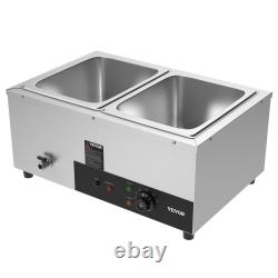 VEVOR Commercial Food Warmer Bain Marie Buffet Pans Steam Table Soup Warmer