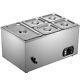 Vevor Commercial Food Warmer Bain Marie Steam Table Countertop 5-pan Station