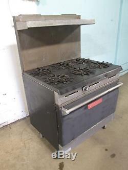VULCAN 36L 77R COMMERCIAL H. D. (NSF) NATURAL GAS (6) BURNERS STOVE withOVEN