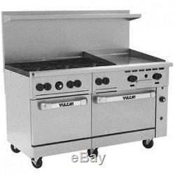 VULCAN 60 ENDURANCE SERIES RANGE With 6 BURNERS 2 OVENS 24 GRIDDLE 60SS-6B24G