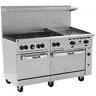 Vulcan 60 Endurance Series Range With 6 Burners 2 Ovens 24 Griddle 60ss-6b24g