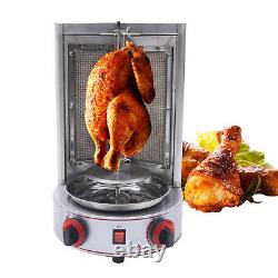 Vertical Gas Broiler Shawarma Machine for Commercial Kitchen Restaurant 3000W