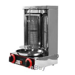 Vertical Rotating Rotisserie Electric LPG Donner Kebab Machine 4 Burner Doner